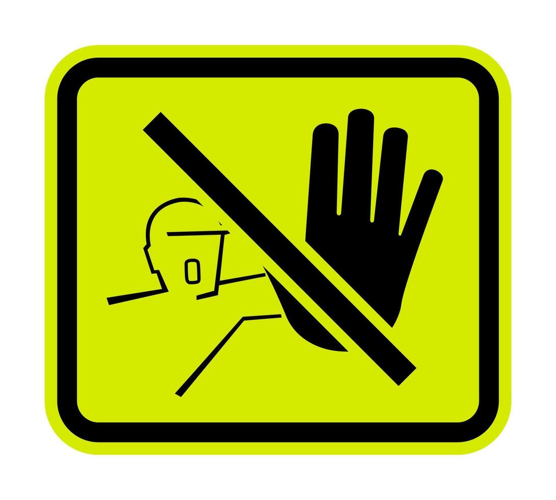 Do not enter before being allowed vector