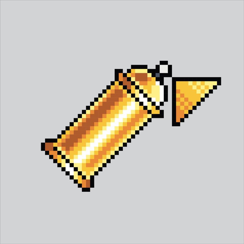 Pixel art illustration Spray Can. Pixelated Aerosol Spray Can. Spray can graffity icon pixelated for the pixel art game and icon for website and video game. old school retro. vector