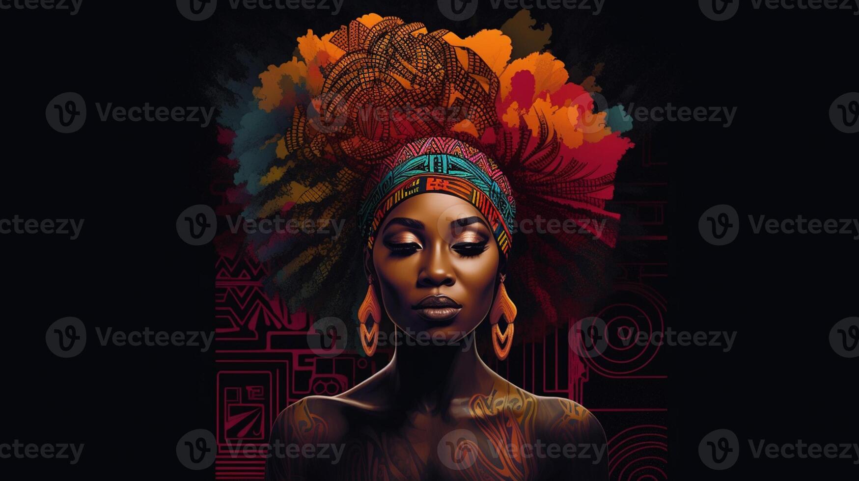 The vision of a united and prosperous Africa, showcases its potential for innovation, development, and self - determination. africa day concept artwork photo