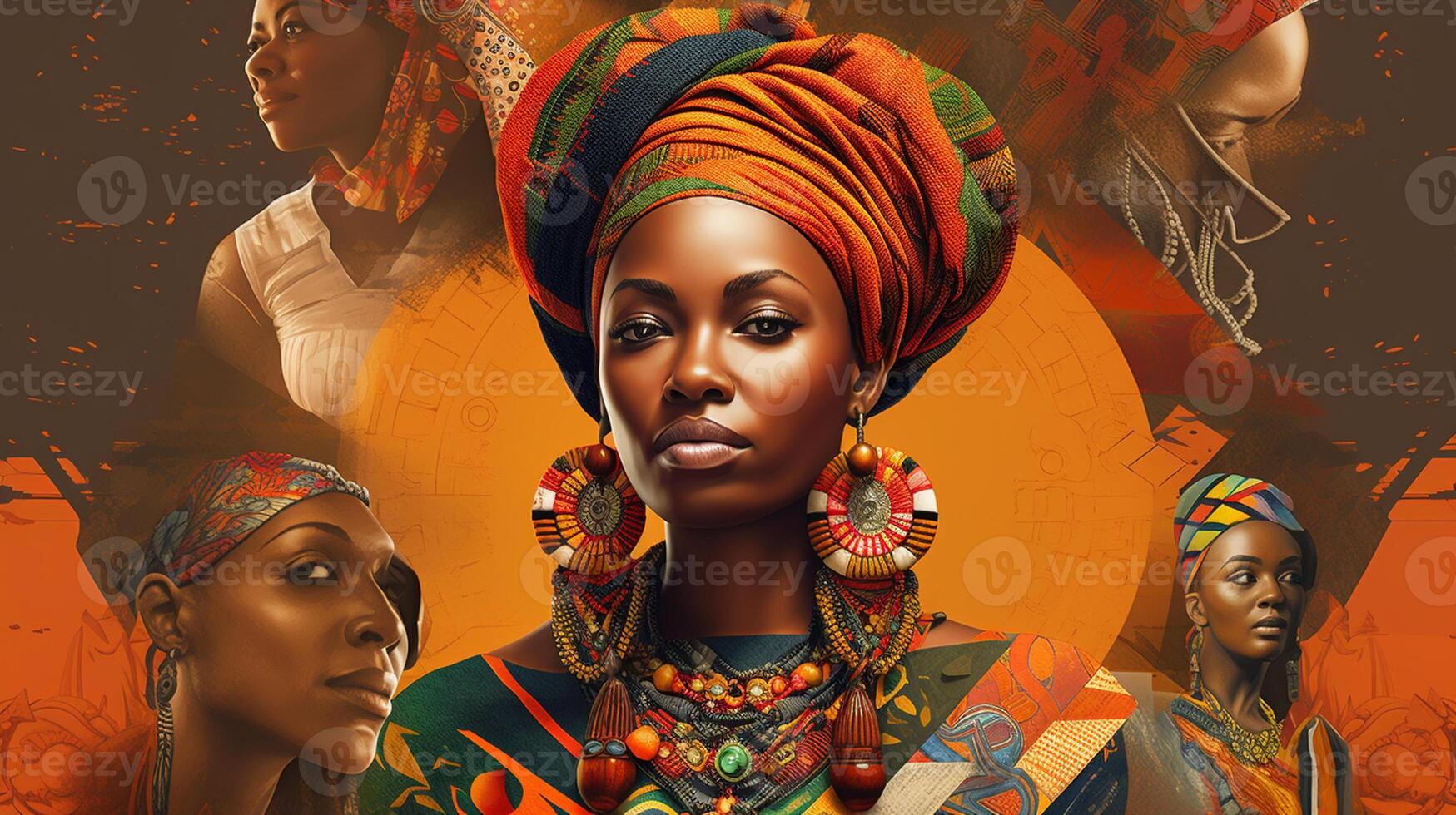 The vision of a united and prosperous Africa, showcases its potential for innovation, development, and self - determination. africa day concept artwork photo