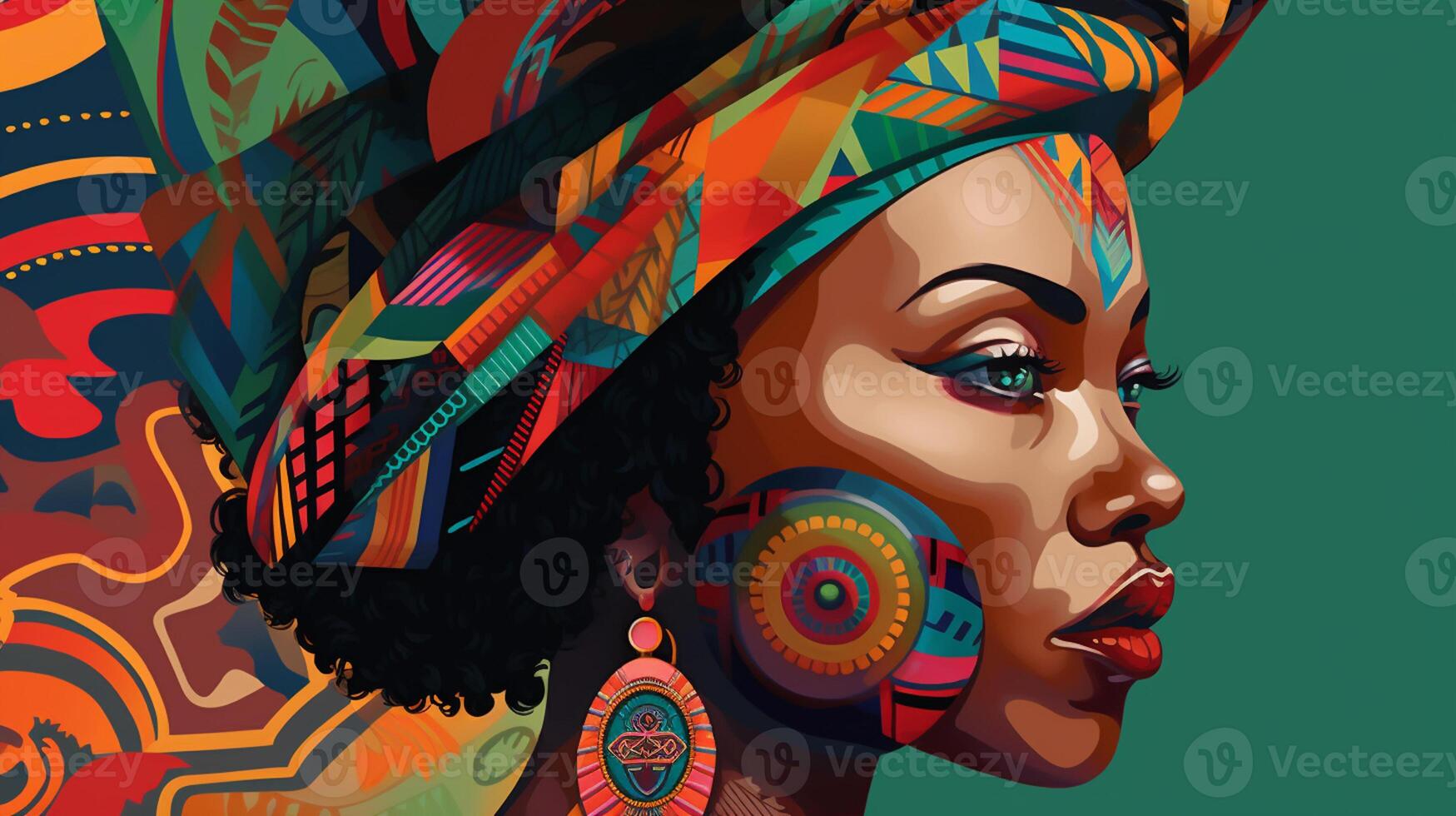 The vision of a united and prosperous Africa, showcases its potential for innovation, development, and self - determination. africa day concept artwork photo