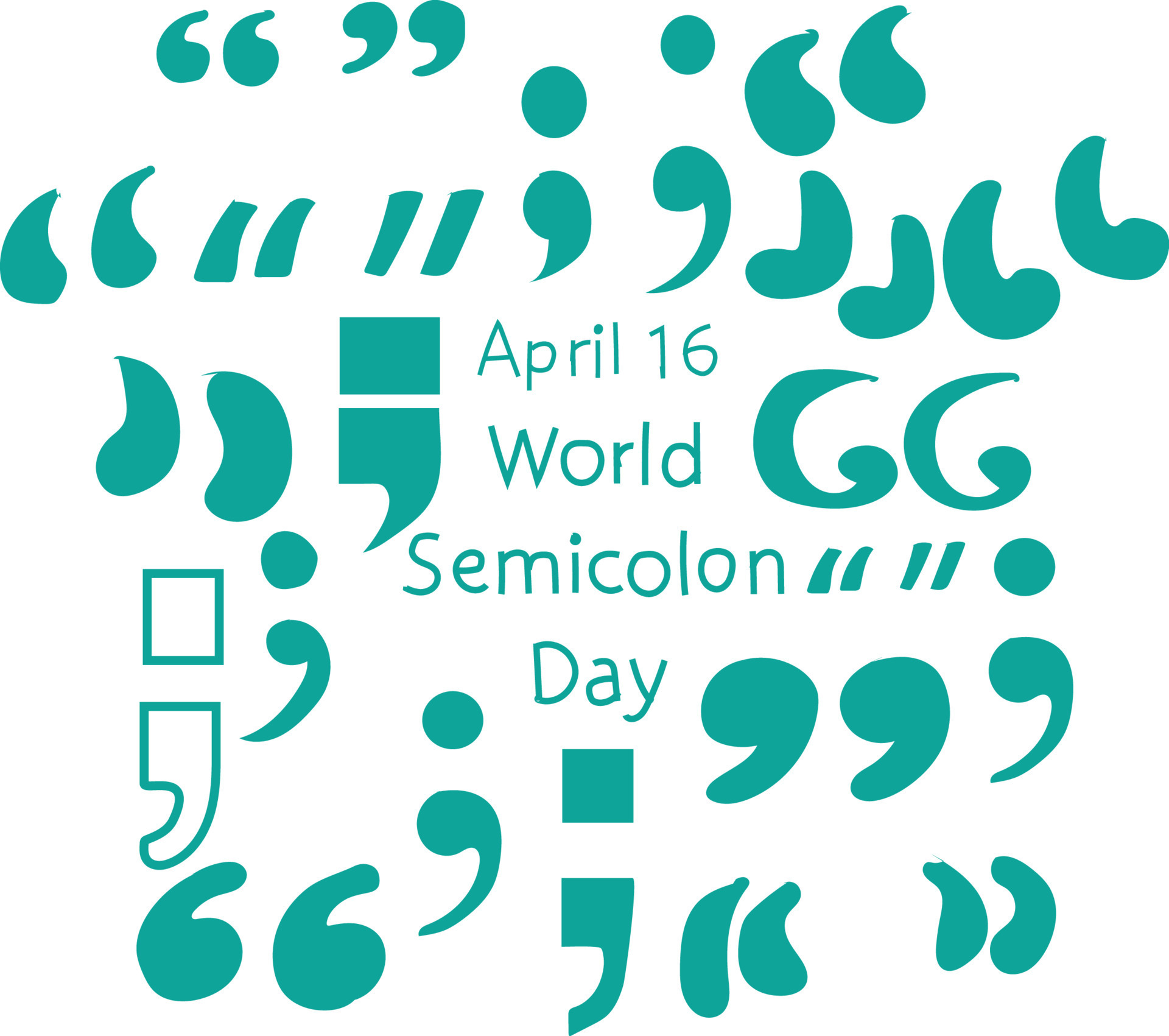 World Semicolon Day 22903534 Vector Art at Vecteezy