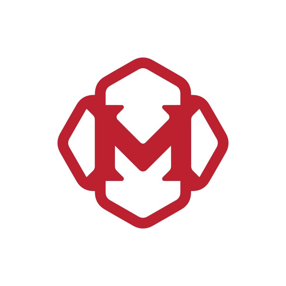 m logo design easy catchy m symbol aa3 vector