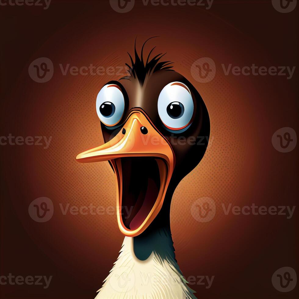 close up of a bird with an open mouth. generative ai. 22904731 Stock