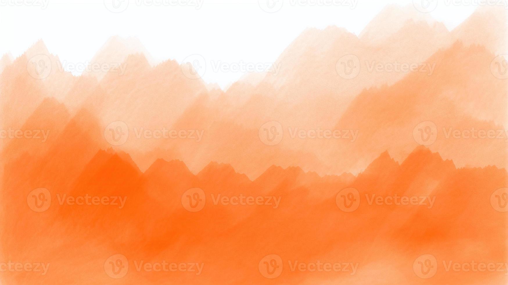 Abstract orange watercolor for background. Digital art painting. Texture paper. photo