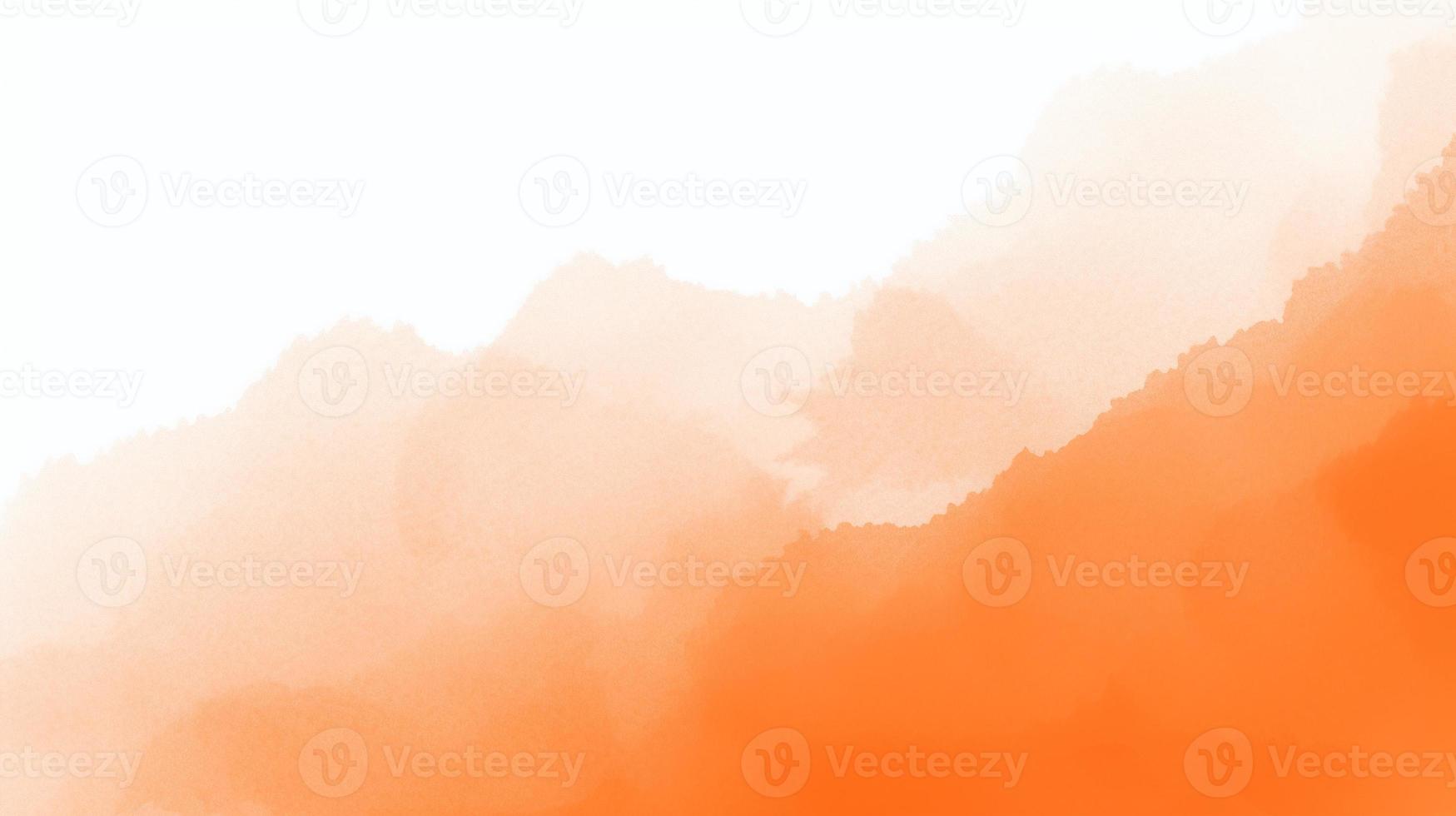 Abstract orange watercolor for background. Digital art painting. Texture paper. photo