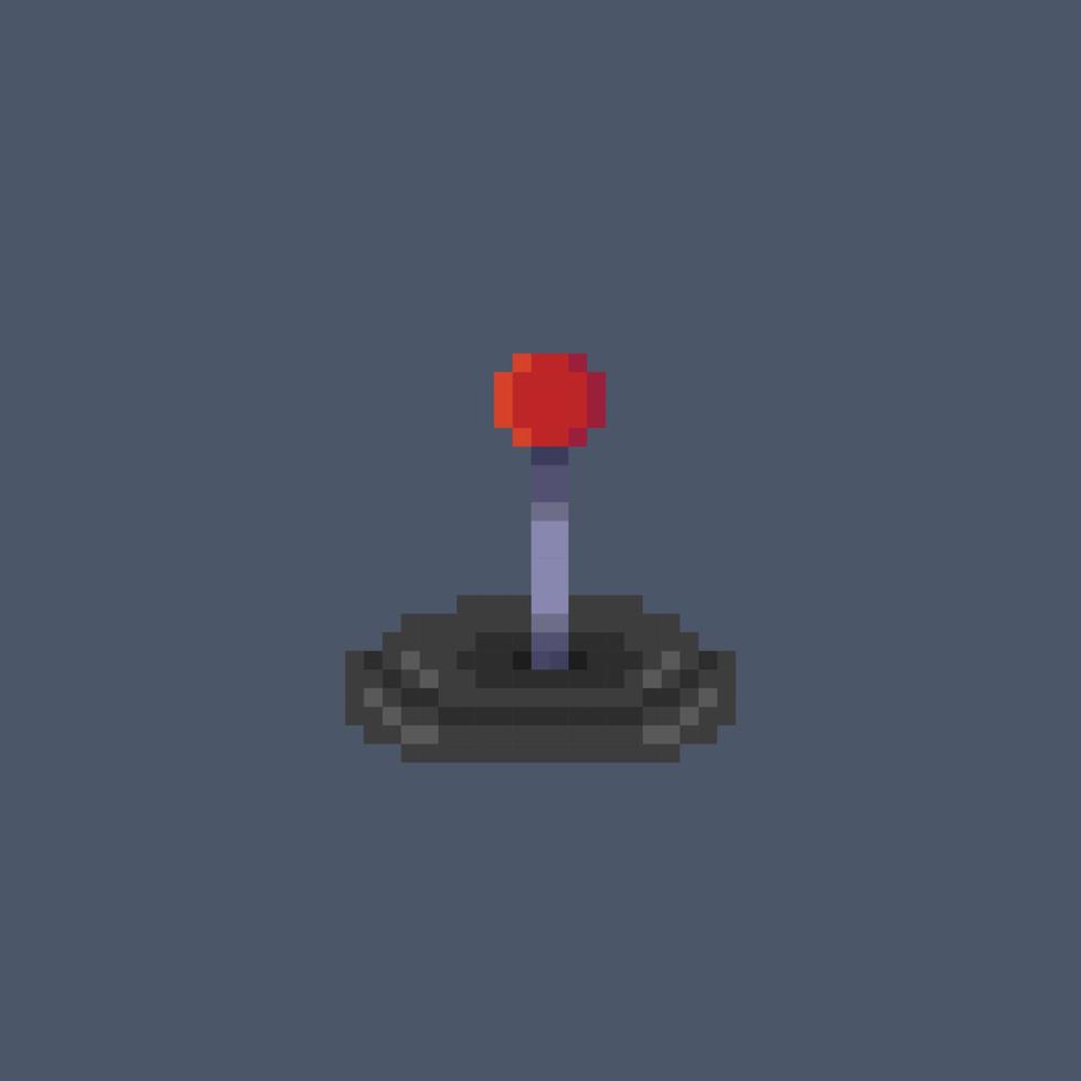 joystick controller in pixel art style vector