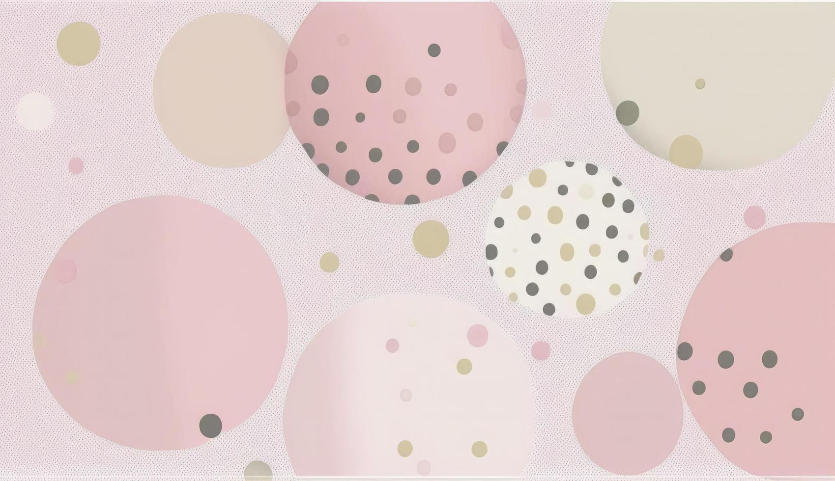 A seamless pattern featuring softly painted watercolor dots in various sizes, in a peaceful and dreamy color palette, Watercolor Dots Pattern, Abstract Art, watercolor pattern, Generate Ai photo