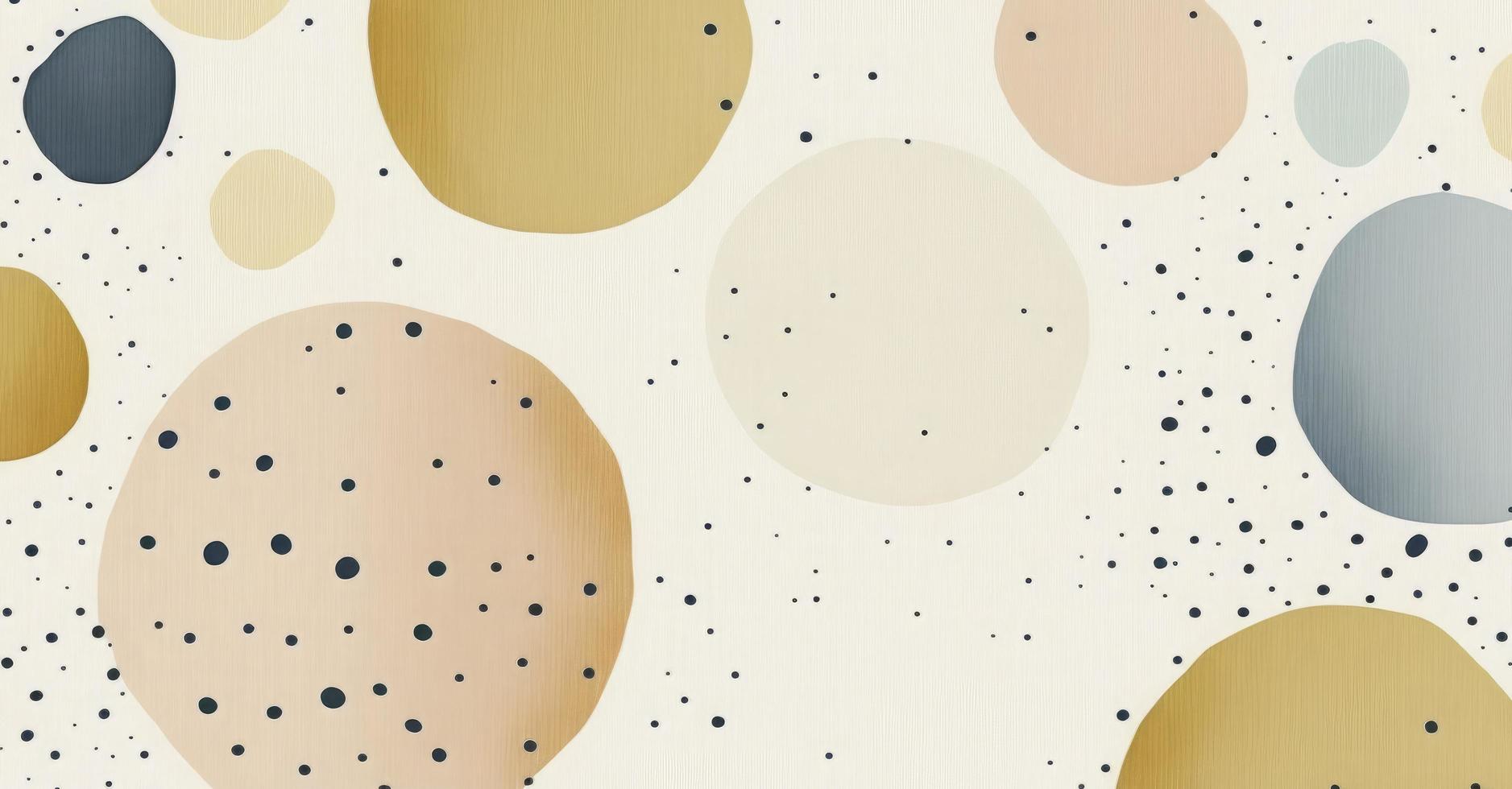 A seamless pattern featuring softly painted watercolor dots in various sizes, in a peaceful and dreamy color palette, Watercolor Dots Pattern, Abstract Art, watercolor pattern, Generate Ai photo