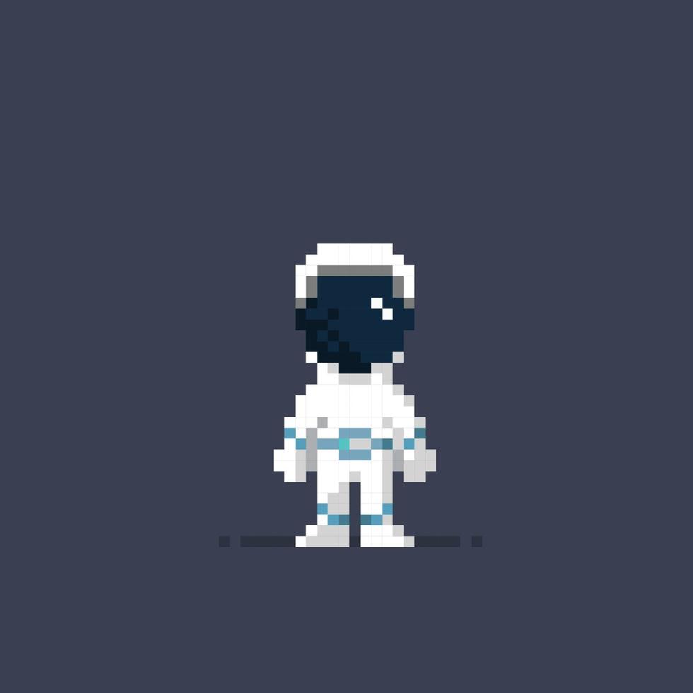 un astronauta en píxel Arte estilo vector