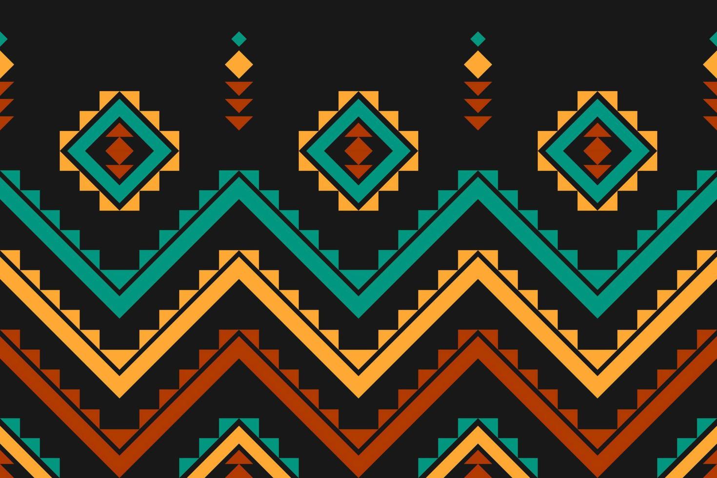 Geometric ethnic seamless pattern traditional. Aztec ethnic ornament print. Tribal pattern style. vector