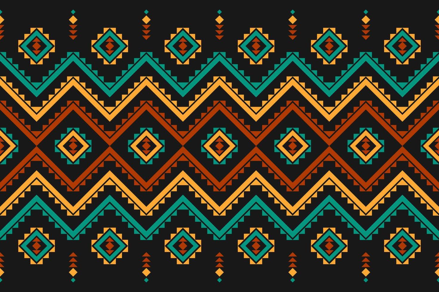 Carpet tribal pattern art. Geometric ethnic seamless pattern traditional. American, Mexican style. vector