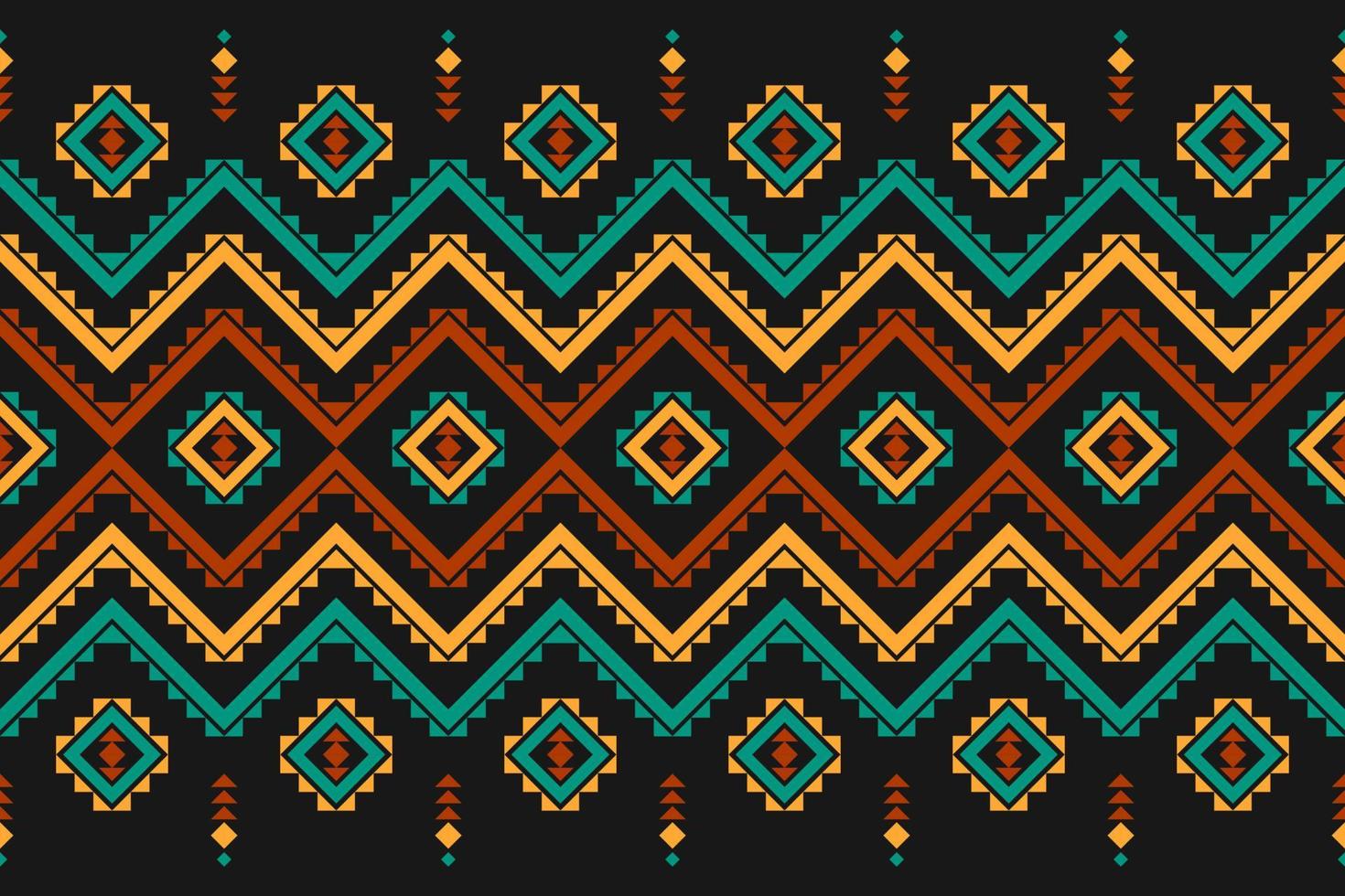 Carpet tribal pattern art. Geometric ethnic seamless pattern traditional. American, Mexican style. vector