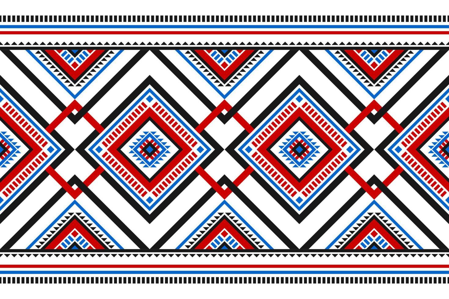 Carpet tribal pattern art. Geometric ethnic seamless pattern traditional. American, Mexican style. vector