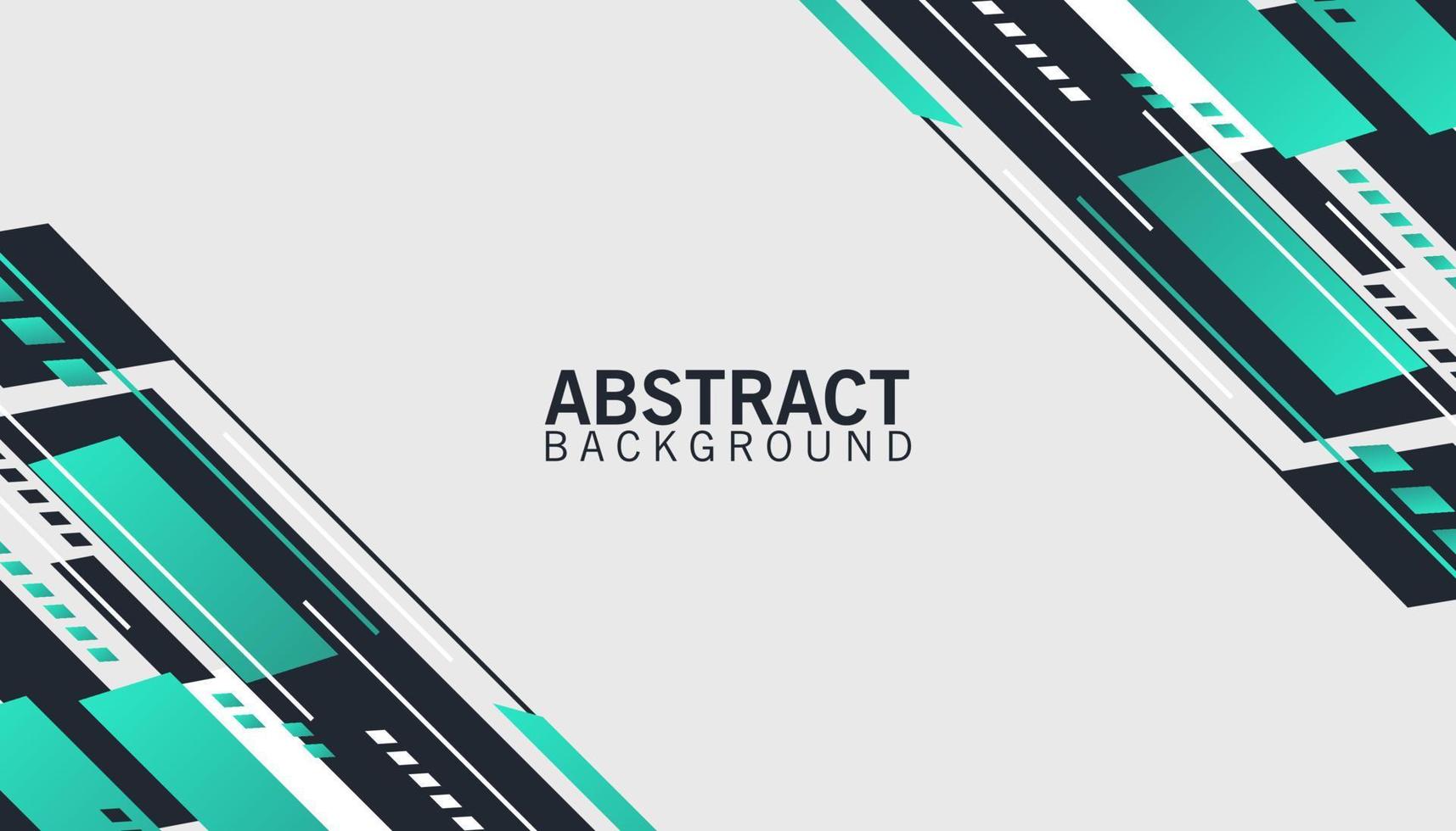 abstract modern techno line green gradient geometric shapes design background banner vector