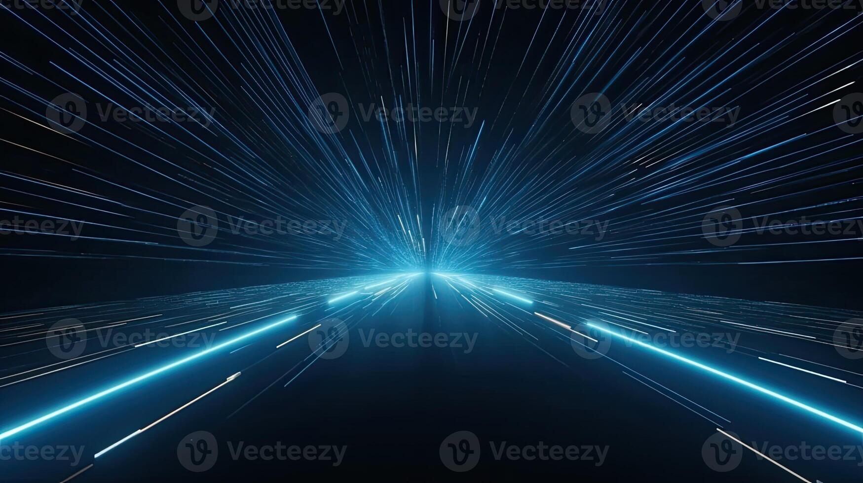 Abstract high technology lines connect of future on dark blue background. . photo