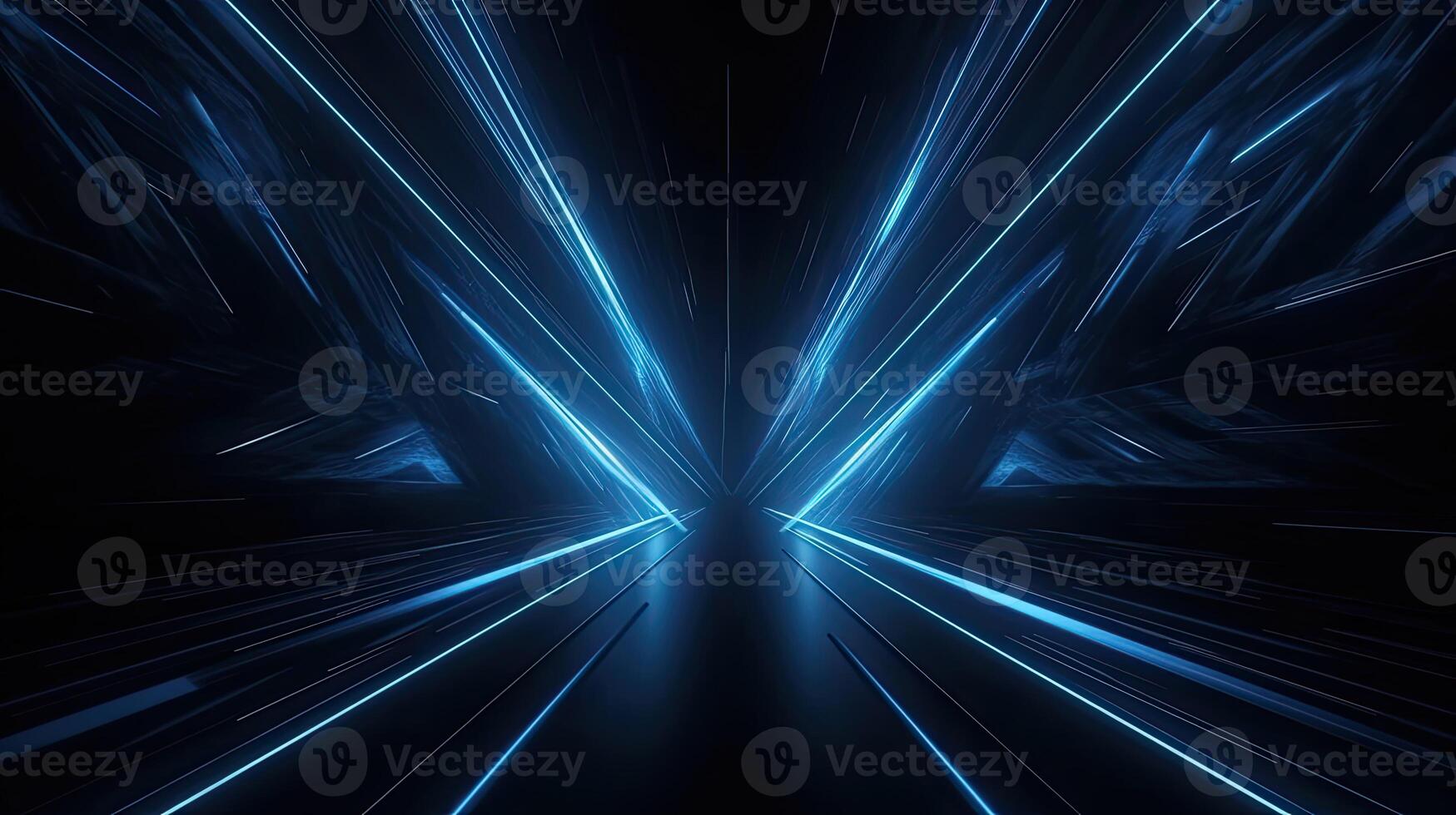 Abstract high technology lines connect of future on dark blue background. . photo