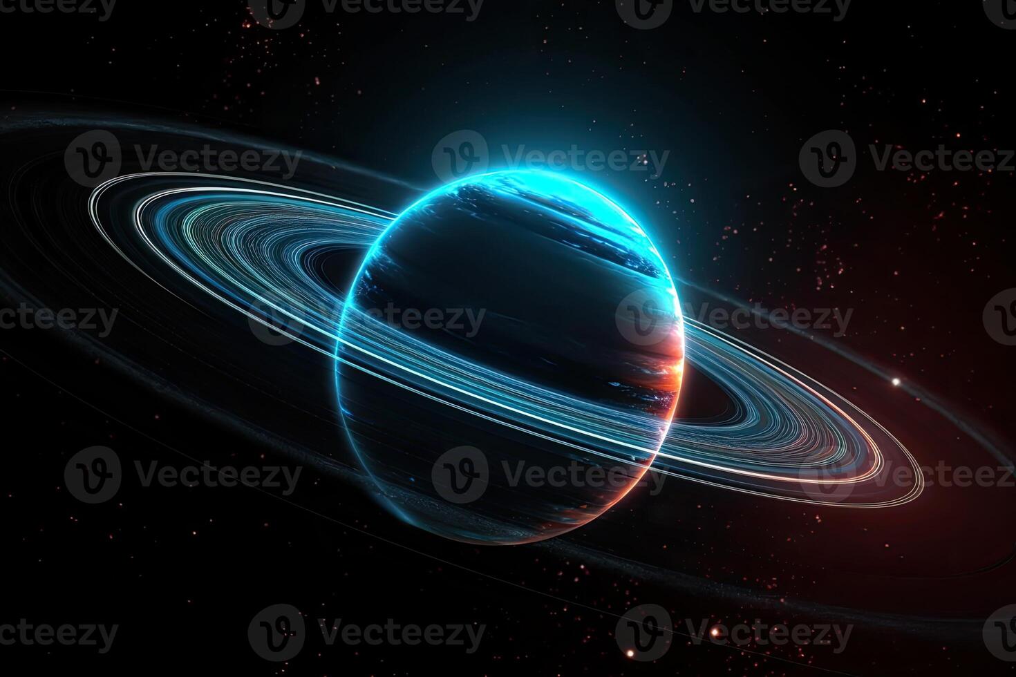 close up Space scene with planets, stars and galaxies. Space galaxy background with planet and asteroids. . photo