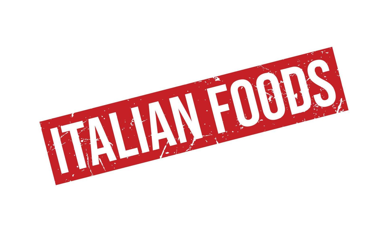 Italian Foods Rubber Stamp Seal Vector