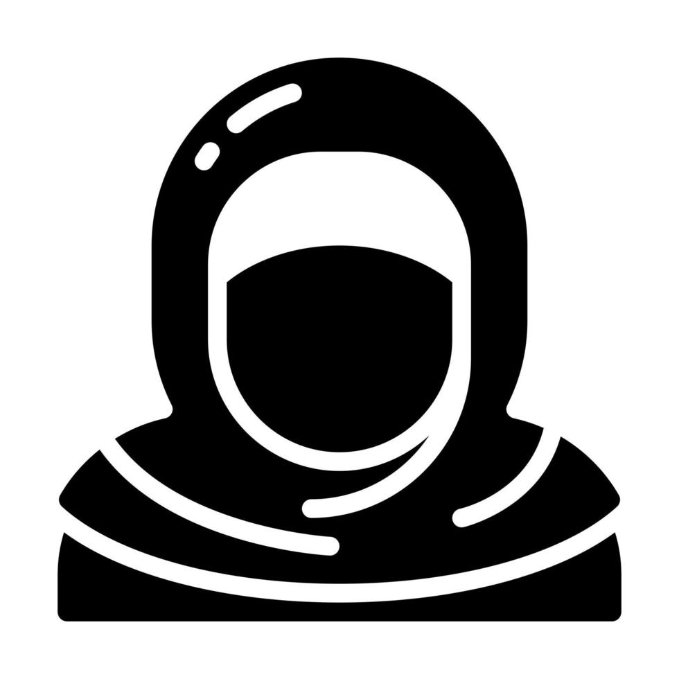 Woman Glyph Style Icon vector