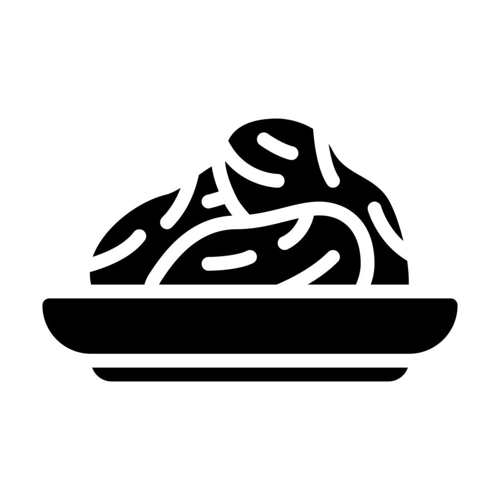 Date Palm Glyph Style Icon vector