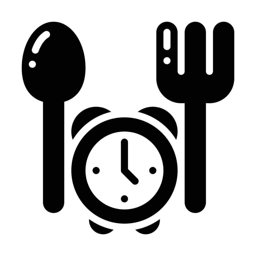 Fasting Glyph Style Icon vector