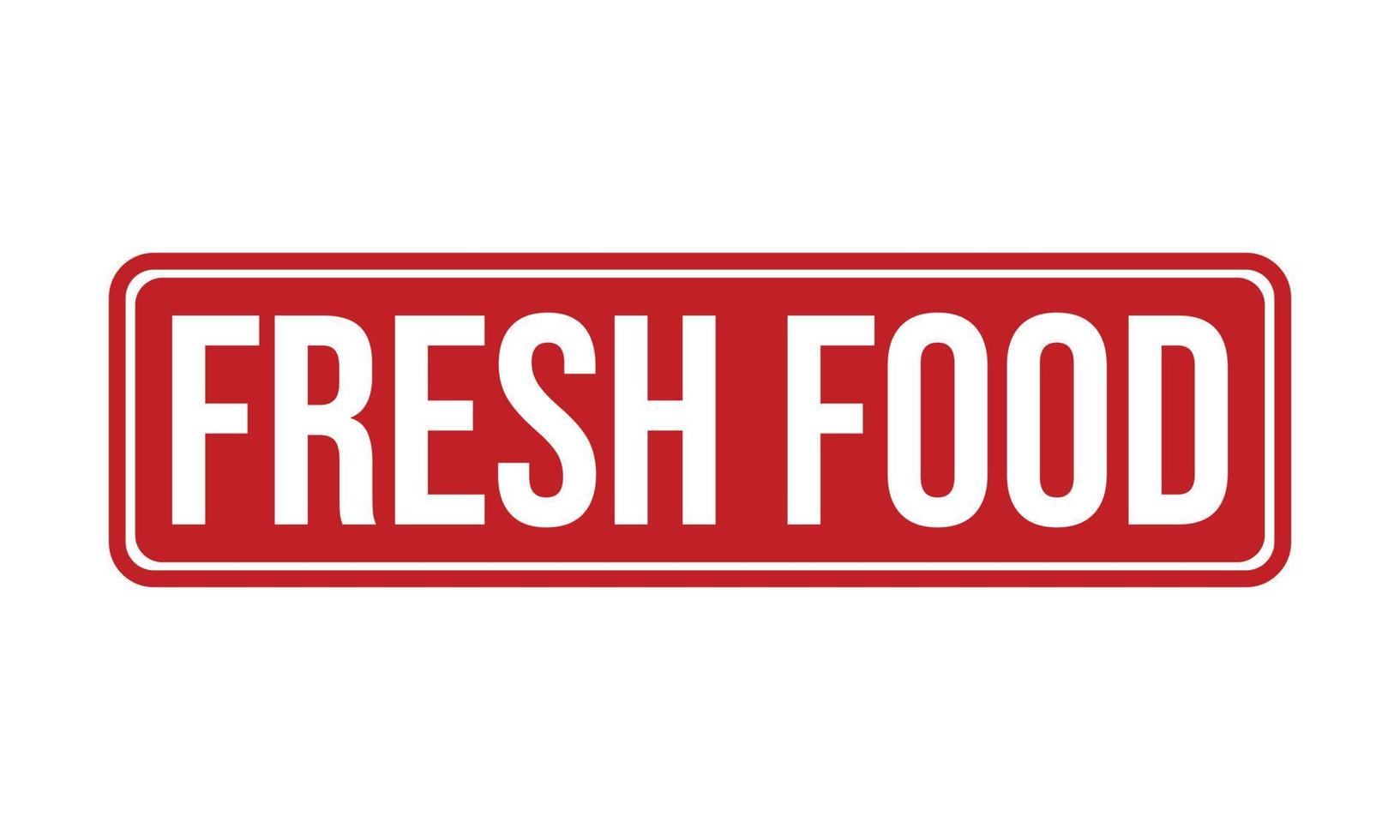 Fresh Food Rubber Stamp Seal Vector