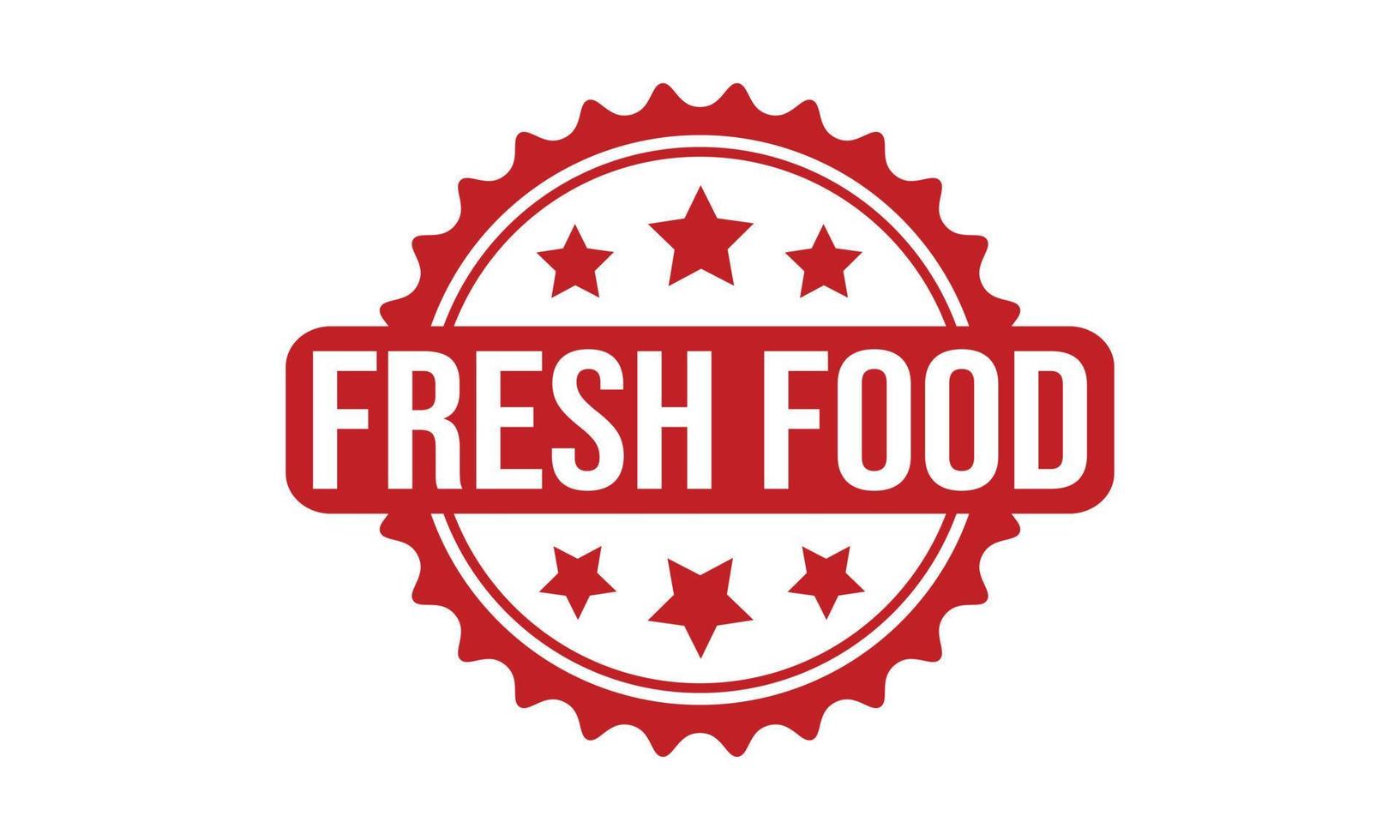 Fresh Food Rubber Stamp Seal Vector