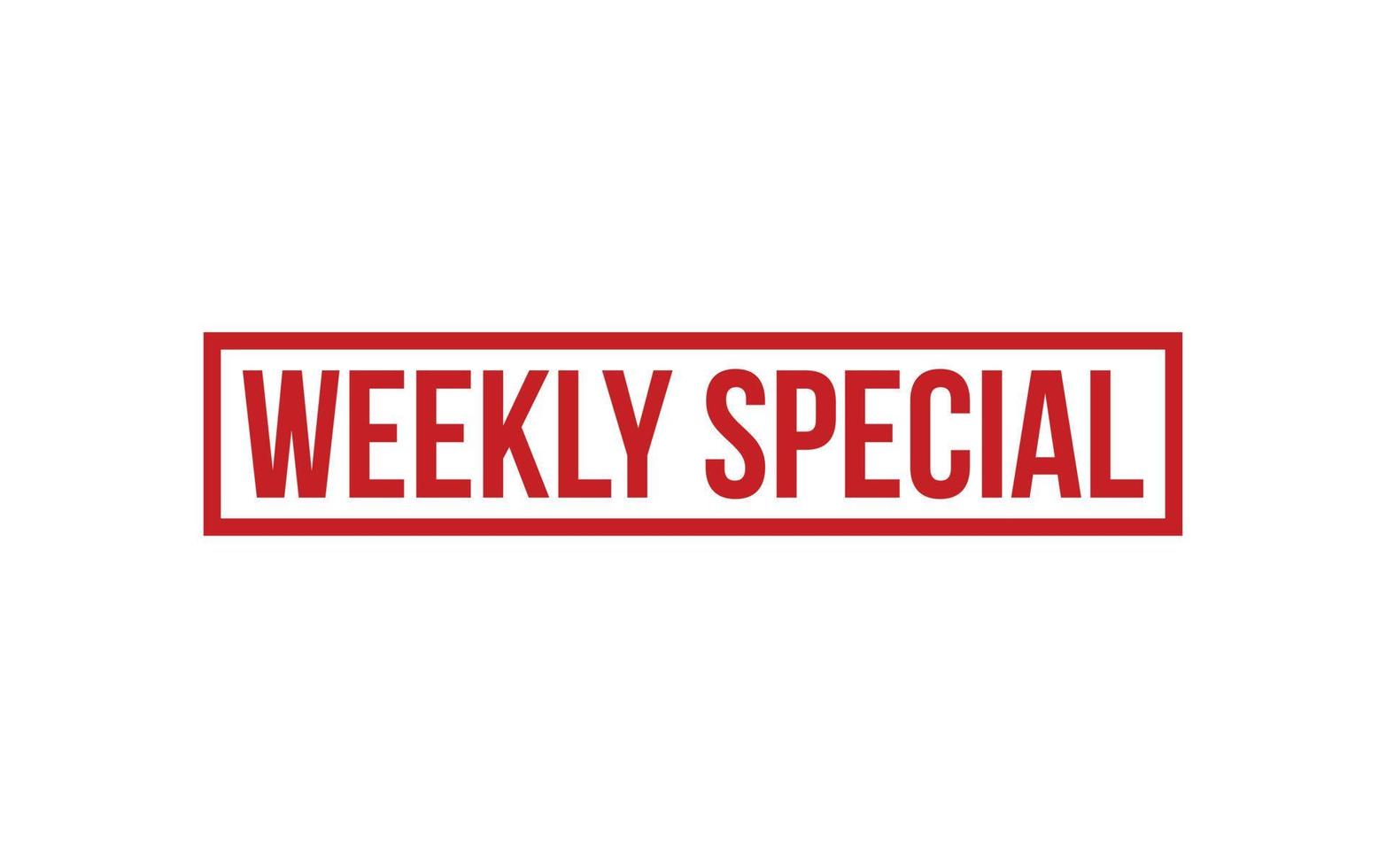Weekly Special Rubber Stamp Seal Vector