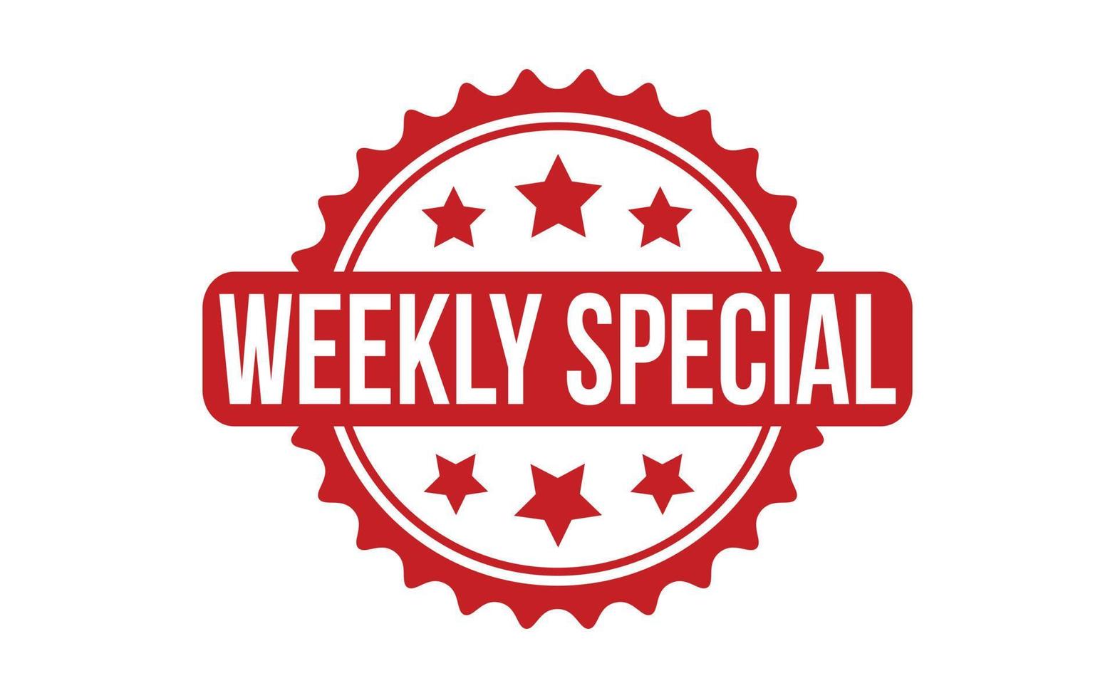 Weekly Special Rubber Stamp Seal Vector