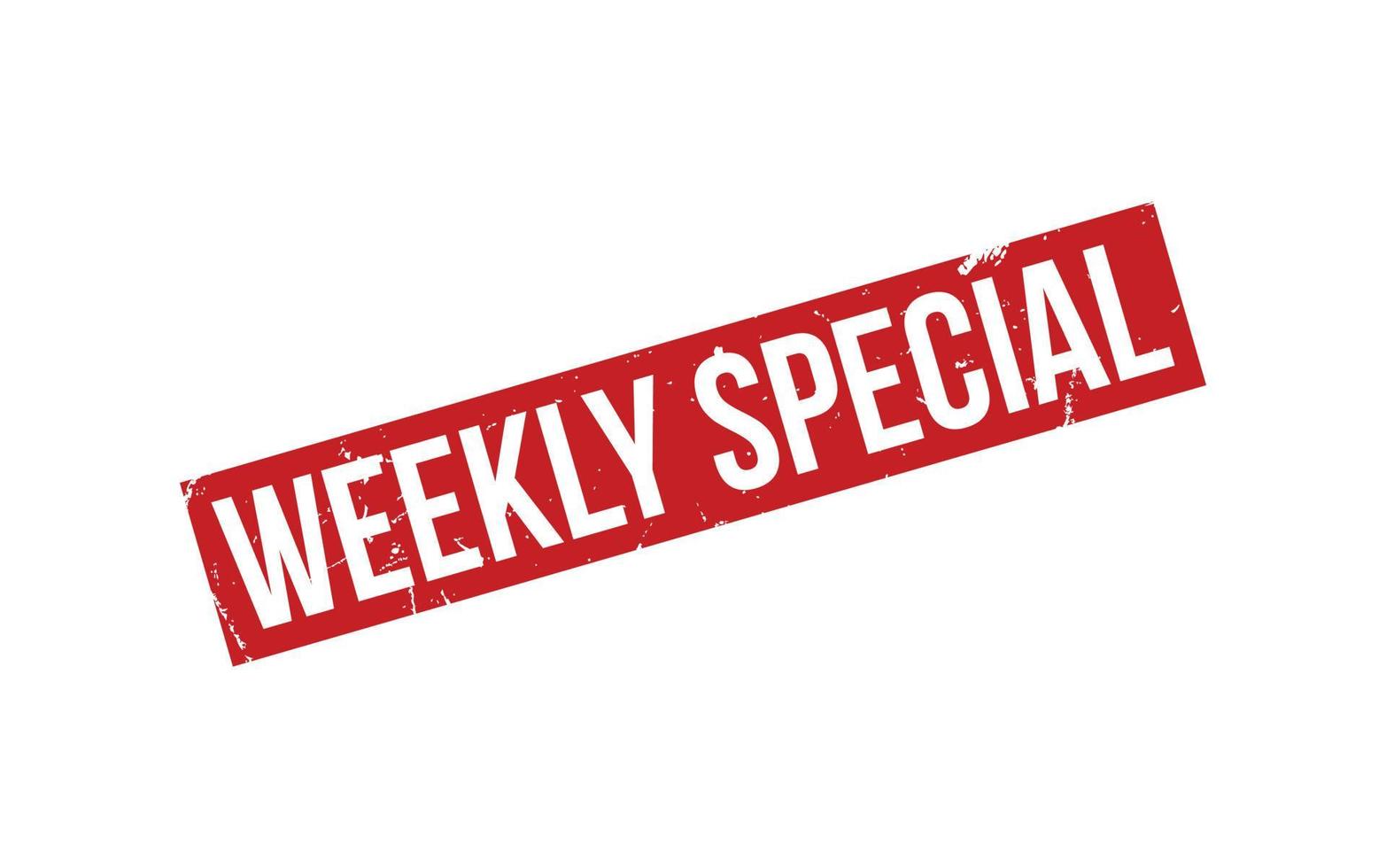 Weekly Special Rubber Stamp Seal Vector