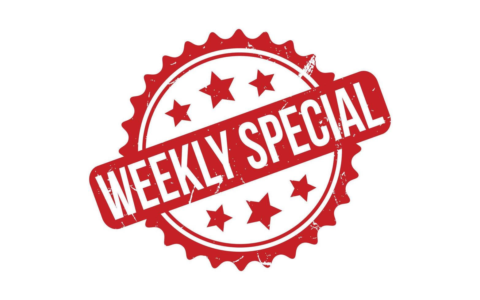 Weekly Special Rubber Stamp Seal Vector