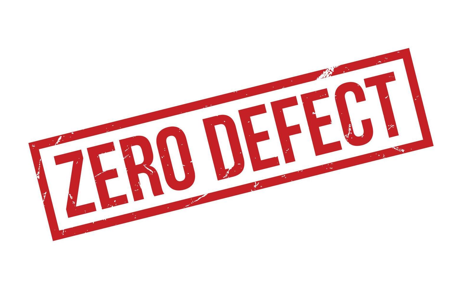 Zero Defect Rubber Stamp Seal Vector