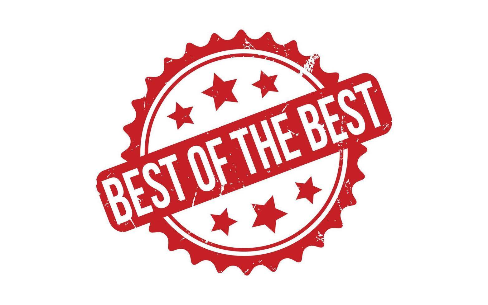 Best of The Best Rubber Stamp Seal Vector
