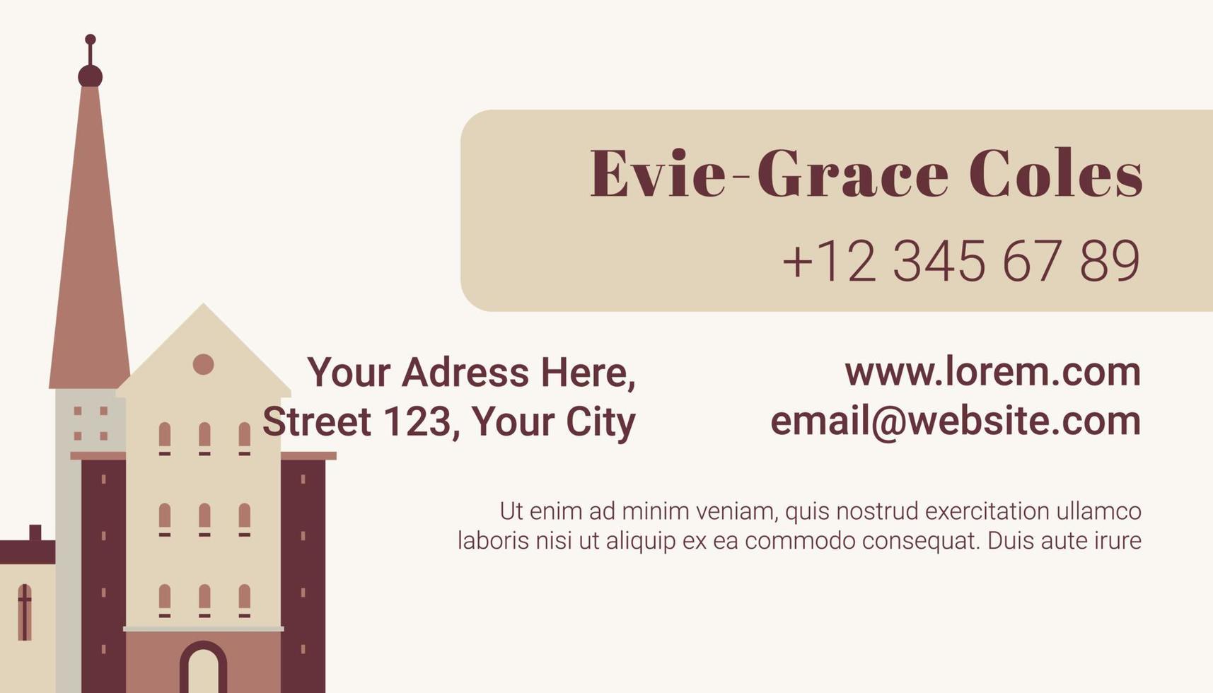 Business or calling card of real estate agents vector