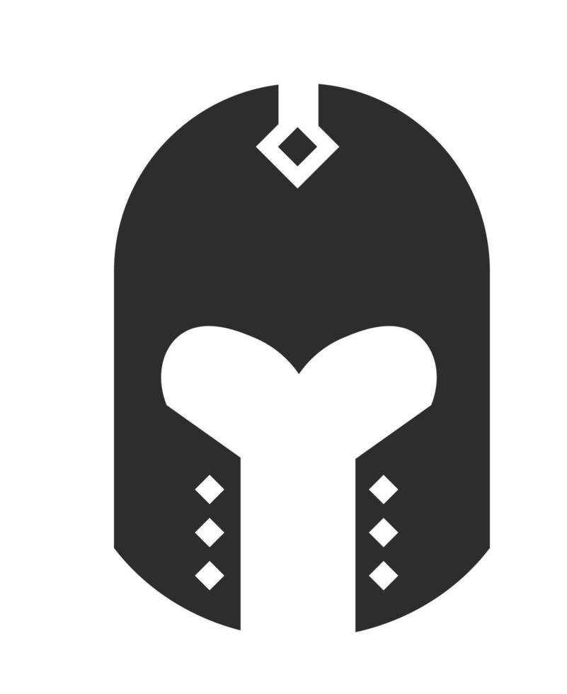 Helmet of crusader, knight or fighter at wars vector