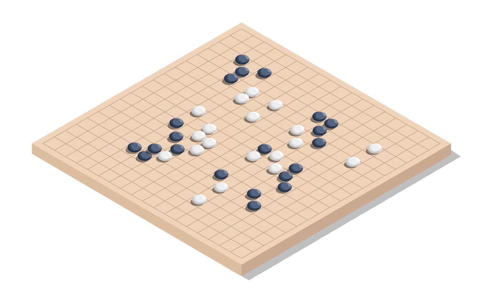 Games with tabletop playing surface and pieces vector