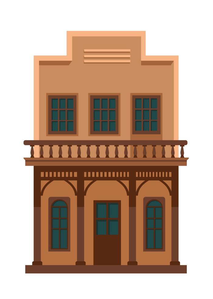 Building or home from American wild west vector