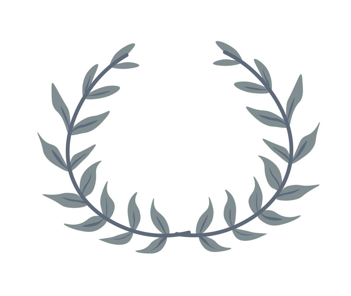 Ancient laurel wreath, reward in competitions vector