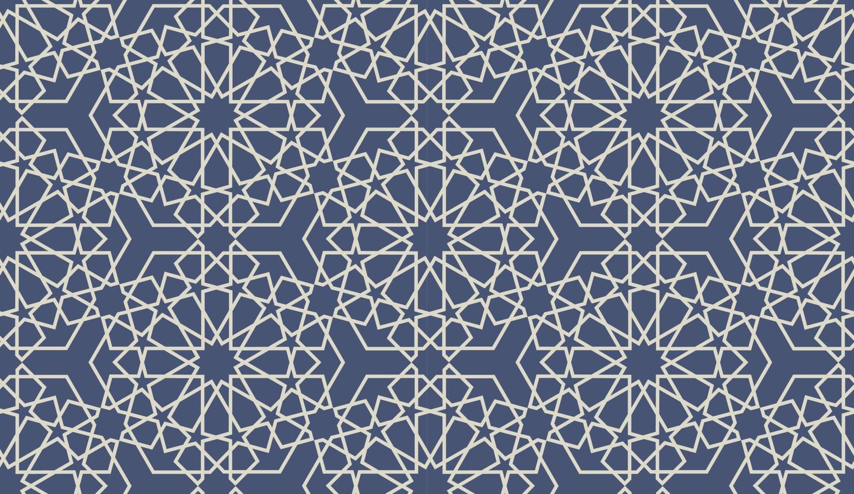 Arabic style of geometric tiles seamless pattern vector