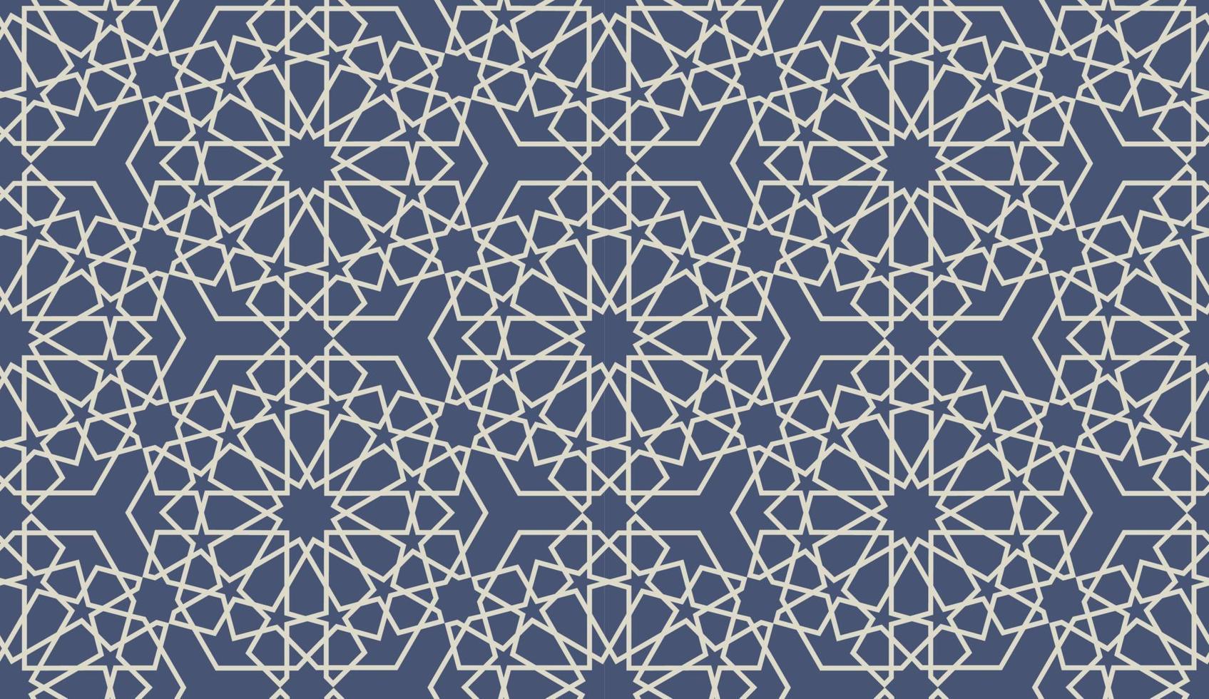 Arabic style of geometric tiles seamless pattern vector