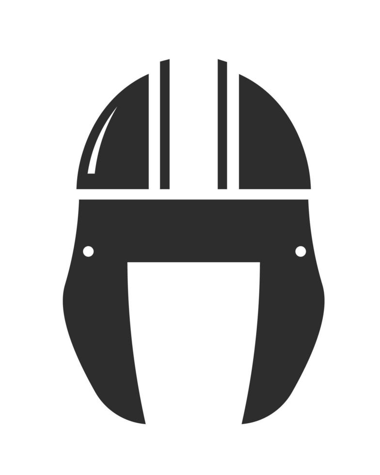 Helmet of warrior, knight or war fighter vector