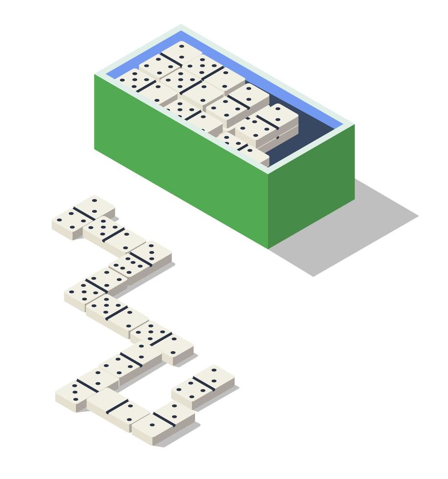 juegos para entretenimiento, dominó piezas jugando vector