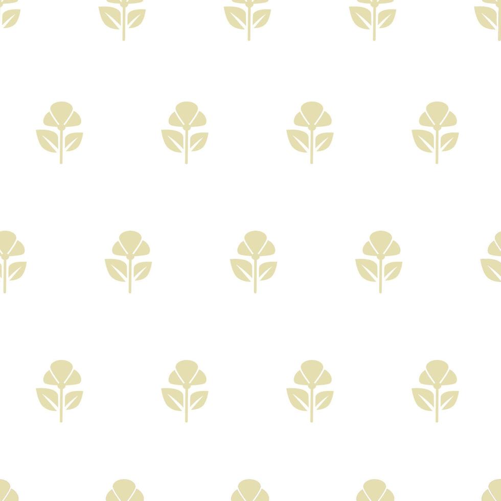 Simple and elegant vintage floral seamless pattern vector