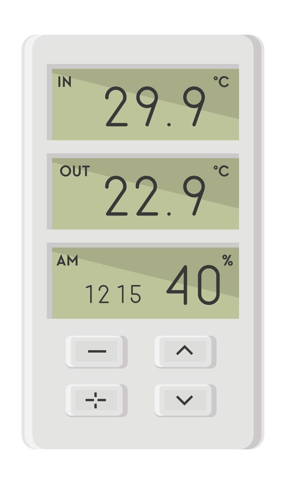 acondicionador remoto controlador con temperatura vector