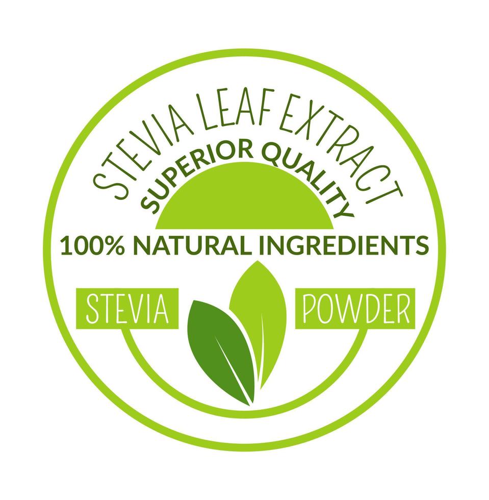 Stevia leaf extract superior quality banner vector