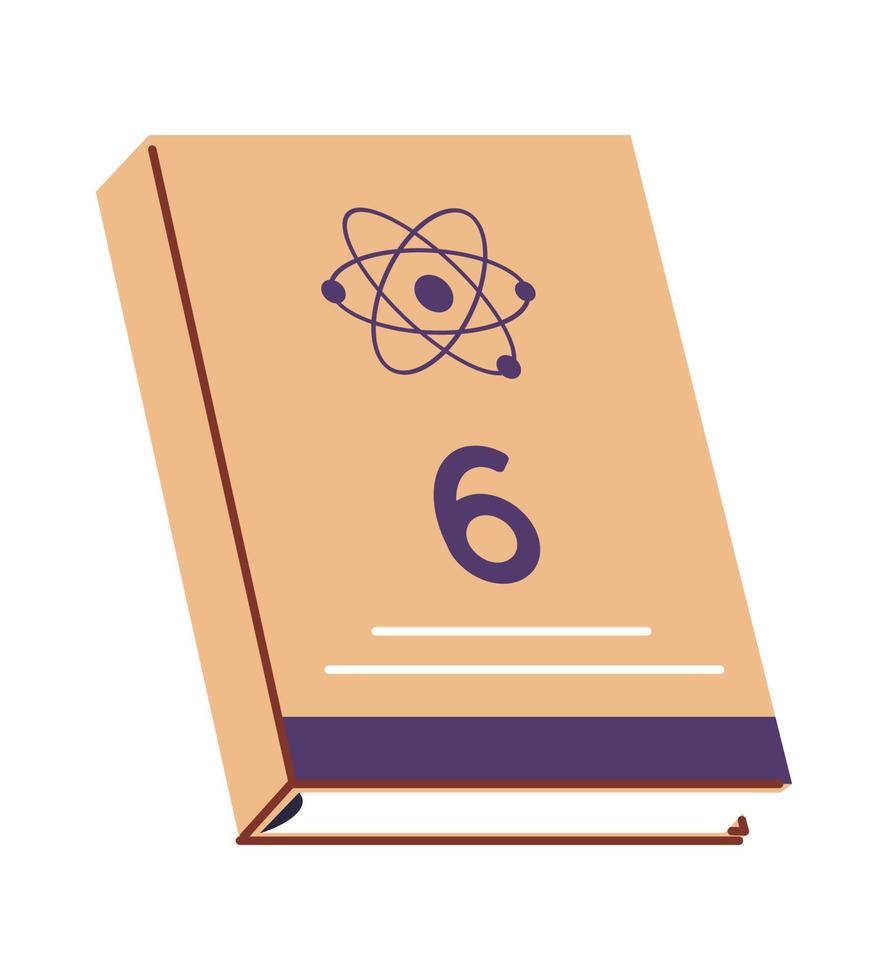 School textbook education book with explanation vector
