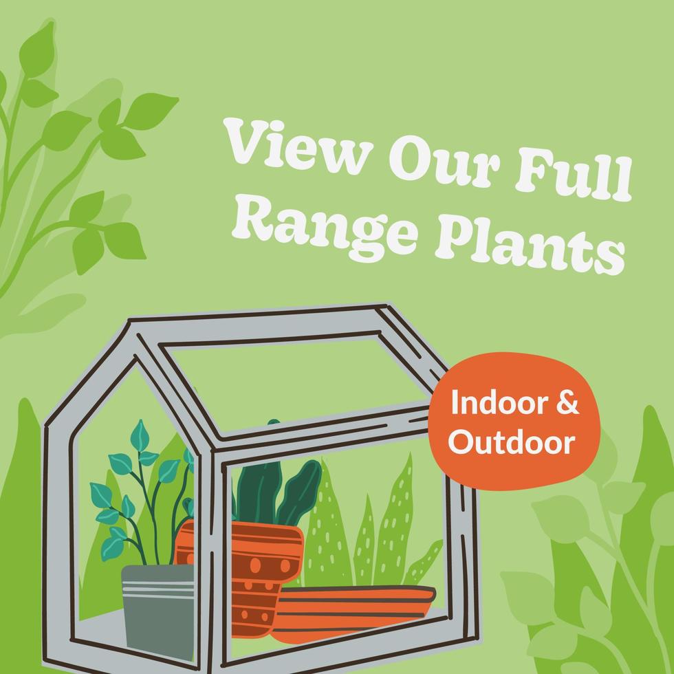 View our full range plants, indoor and outdoors vector