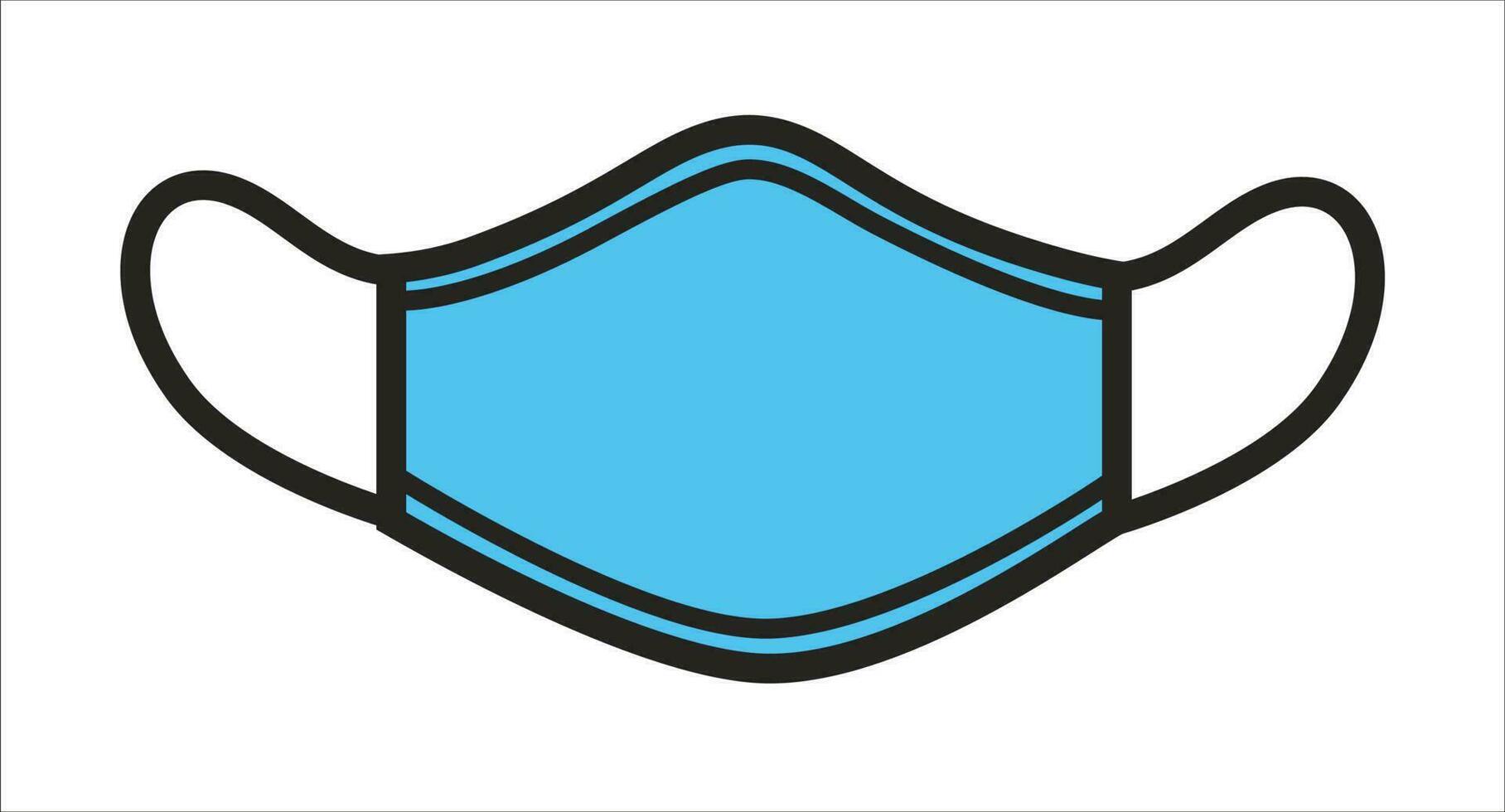 Surgical mask for protection from viruses, respirator icon vector