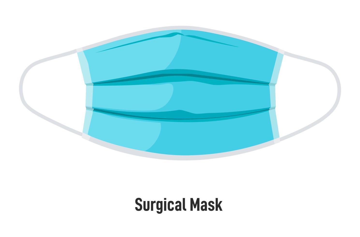 Surgical mask protecting from pandemic corona vector